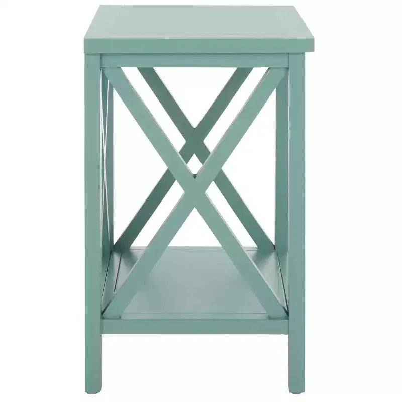 Candace Cross Back End Table - AMH6523 - Safavieh Couture