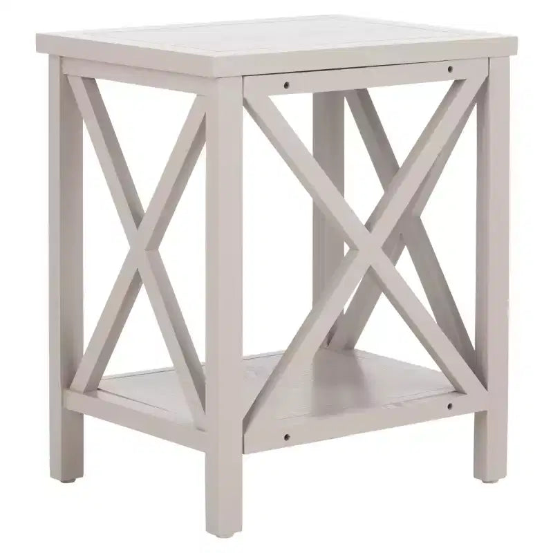 Candace Cross Back End Table - AMH6523 - Safavieh Couture