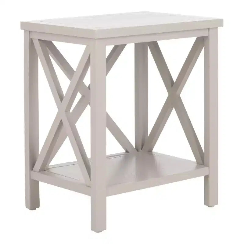 Candace Cross Back End Table - AMH6523 - Safavieh Couture