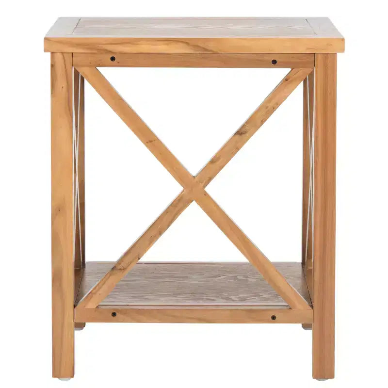 Candace Cross Back End Table - AMH6523 - Safavieh Couture