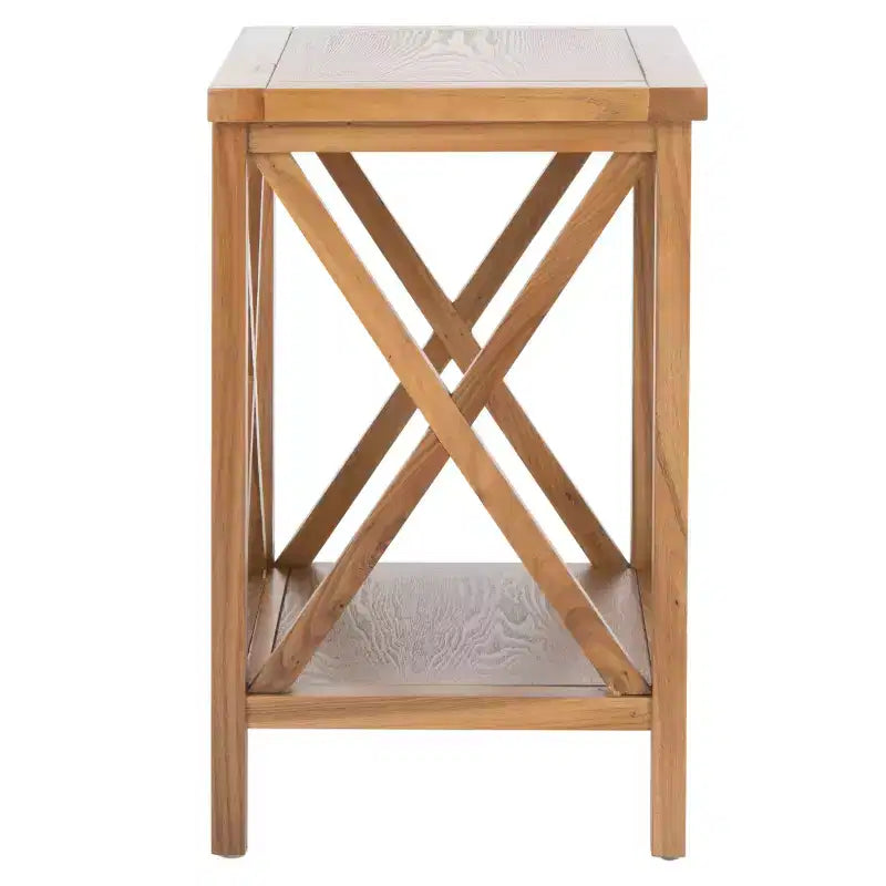 Candace Cross Back End Table - AMH6523 - Safavieh Couture