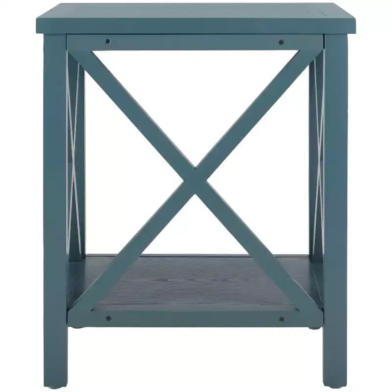 Candace Cross Back End Table - AMH6523 - Safavieh Couture