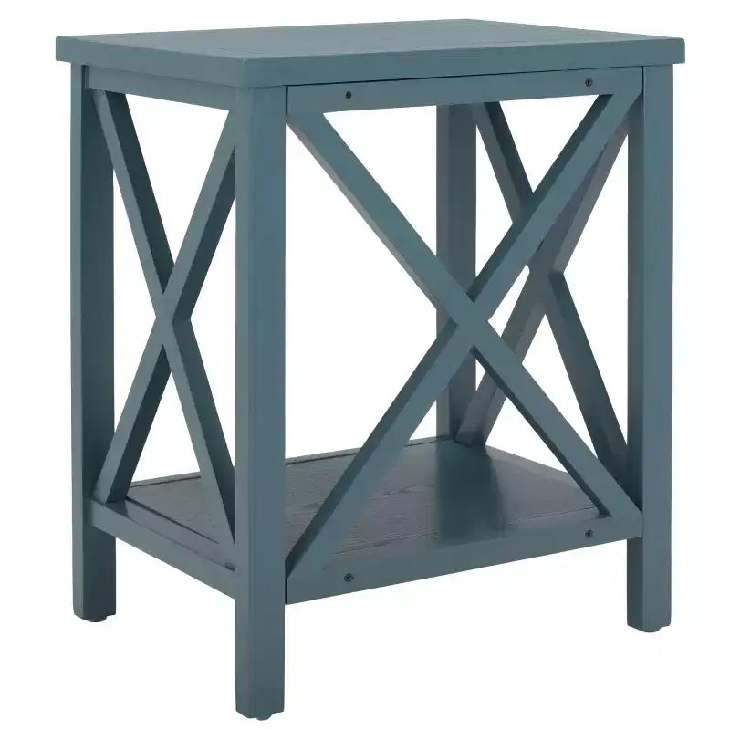 Candace Cross Back End Table - AMH6523 - Safavieh Couture