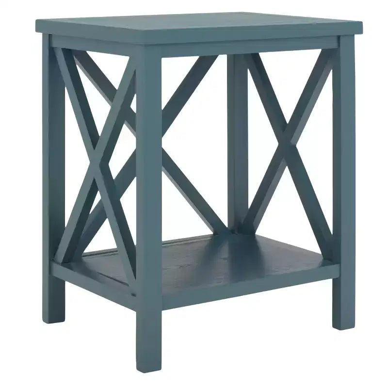 Candace Cross Back End Table - AMH6523 - Safavieh Couture