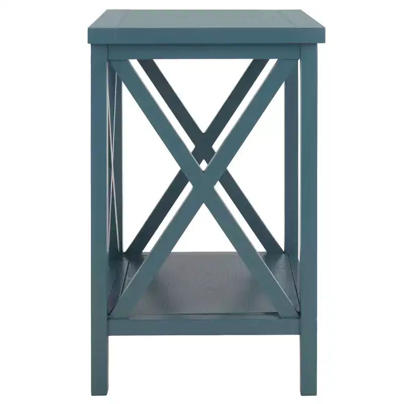 Candace Cross Back End Table - AMH6523 - Safavieh Couture