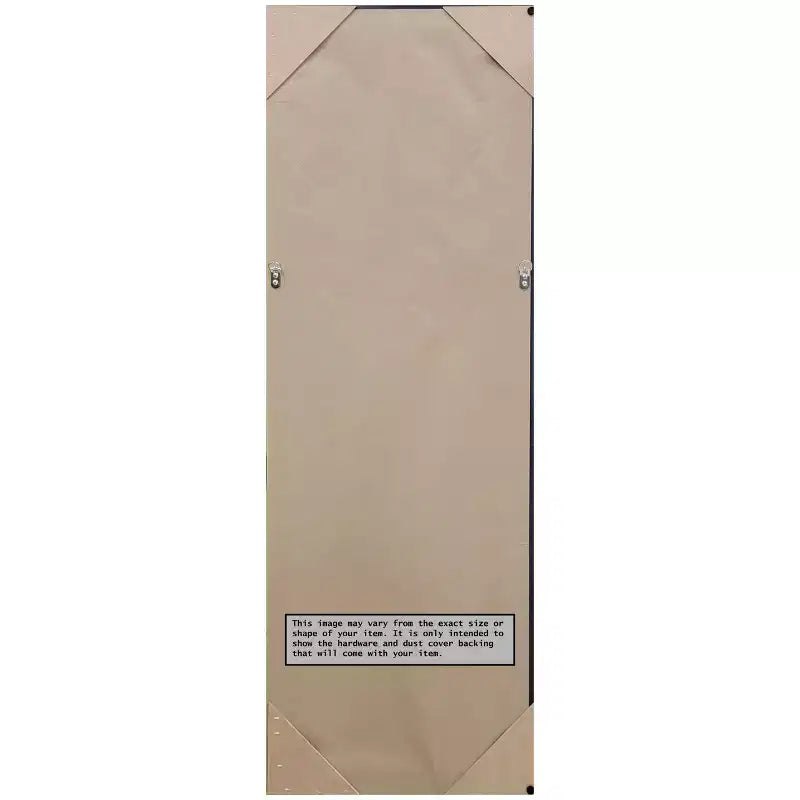 Amanti Art Yale Walnut Non-Beveled On the Door Mirror Full Length Mirror, Wall Mirror 51.5 in x 17.5 in.