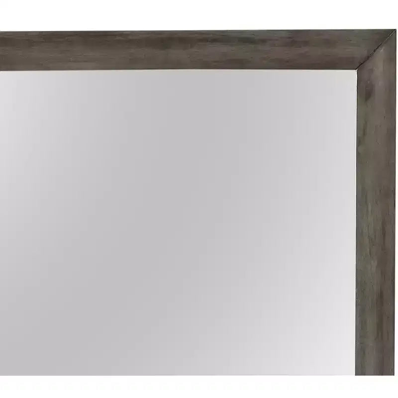Passion Furniture Marilla 35 in. x 39 in. Modern Rectangle Framed Dresser Mirror