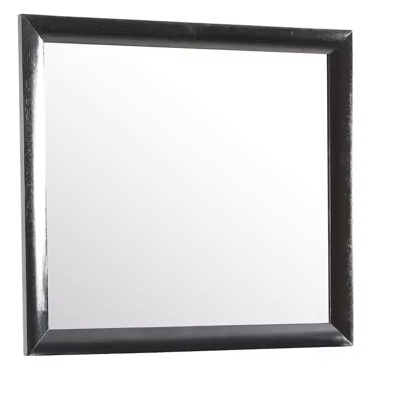 Passion Furniture Marilla 35 in. x 39 in. Modern Rectangle Framed Dresser Mirror