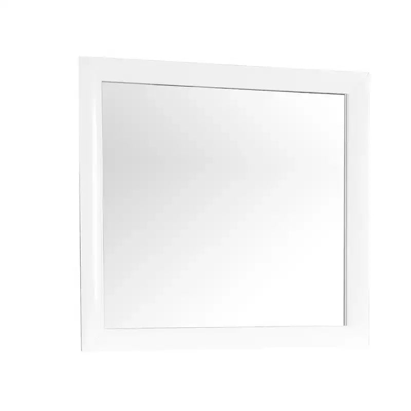 Passion Furniture Marilla 35 in. x 39 in. Modern Rectangle Framed Dresser Mirror