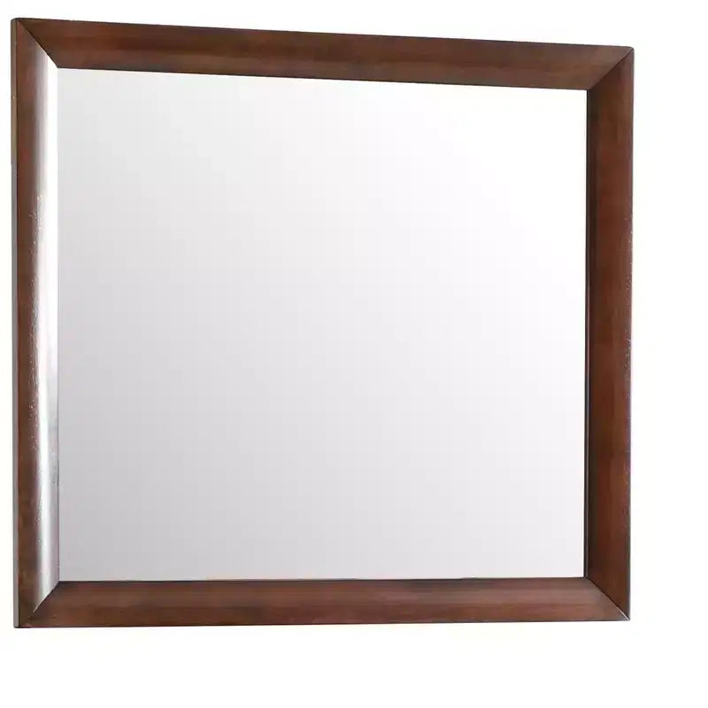 Passion Furniture Marilla 35 in. x 39 in. Modern Rectangle Framed Dresser Mirror