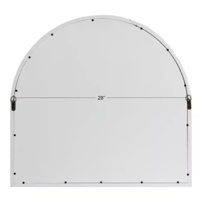 Kate and Laurel Boldmere Wide Arch Windowpane Mirror