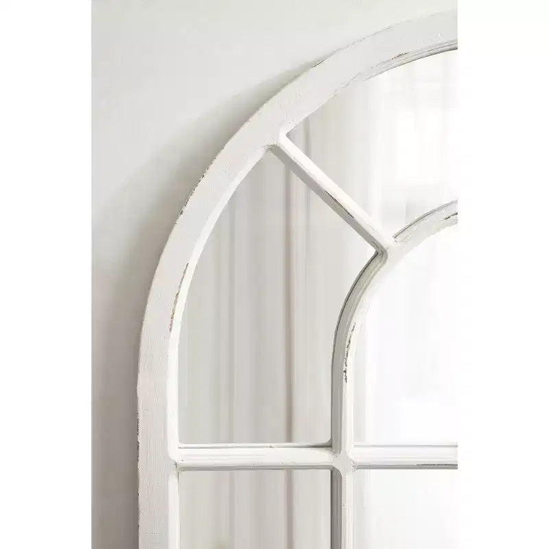 Kate and Laurel Boldmere Wide Arch Windowpane Mirror