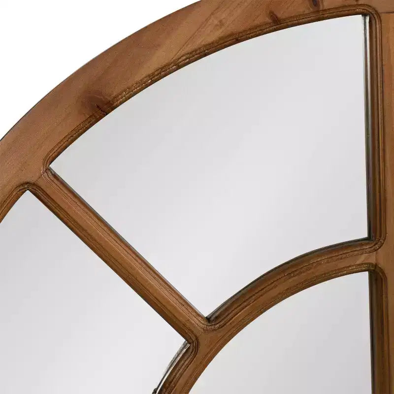Kate and Laurel Boldmere Wide Arch Windowpane Mirror