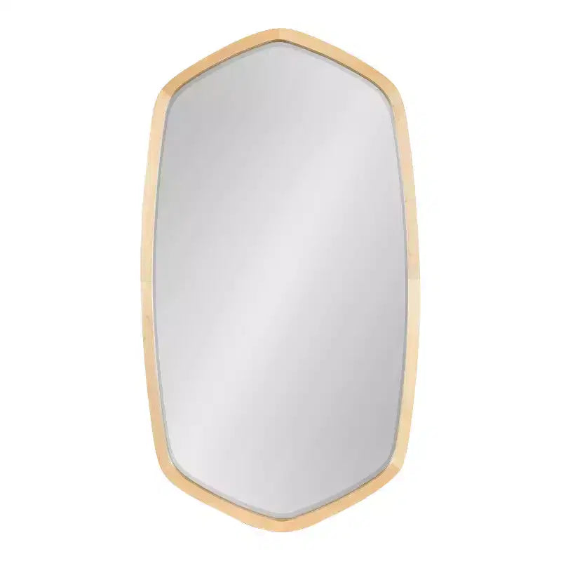 Kate and Laurel McLean Hexagon Framed Wall Mirror , 20x36, Natural