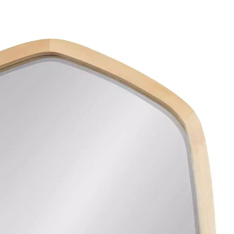 Kate and Laurel McLean Hexagon Framed Wall Mirror , 20x36, Natural
