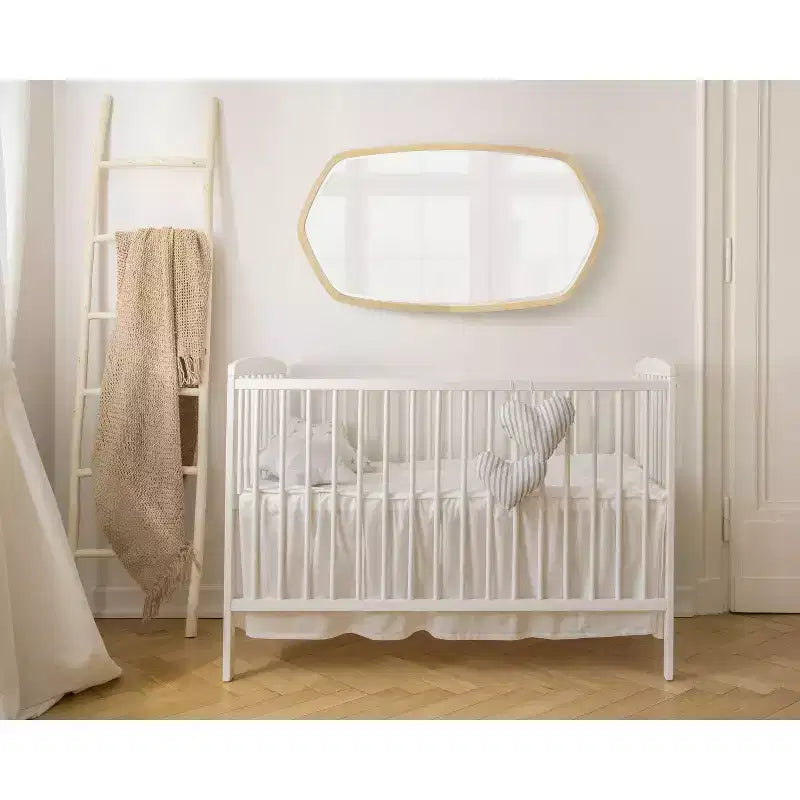 Kate and Laurel McLean Hexagon Framed Wall Mirror , 20x36, Natural