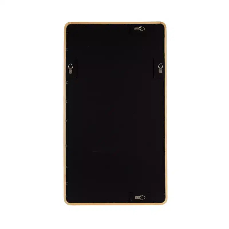 Kate and Laurel McLean Wood Radius Rectangle Wall Mirror