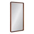 Kate and Laurel McLean Wood Radius Rectangle Wall Mirror