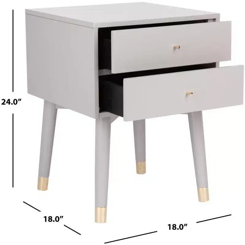Lyla Retro Nightstand - FOX6234 - Safavieh Couture