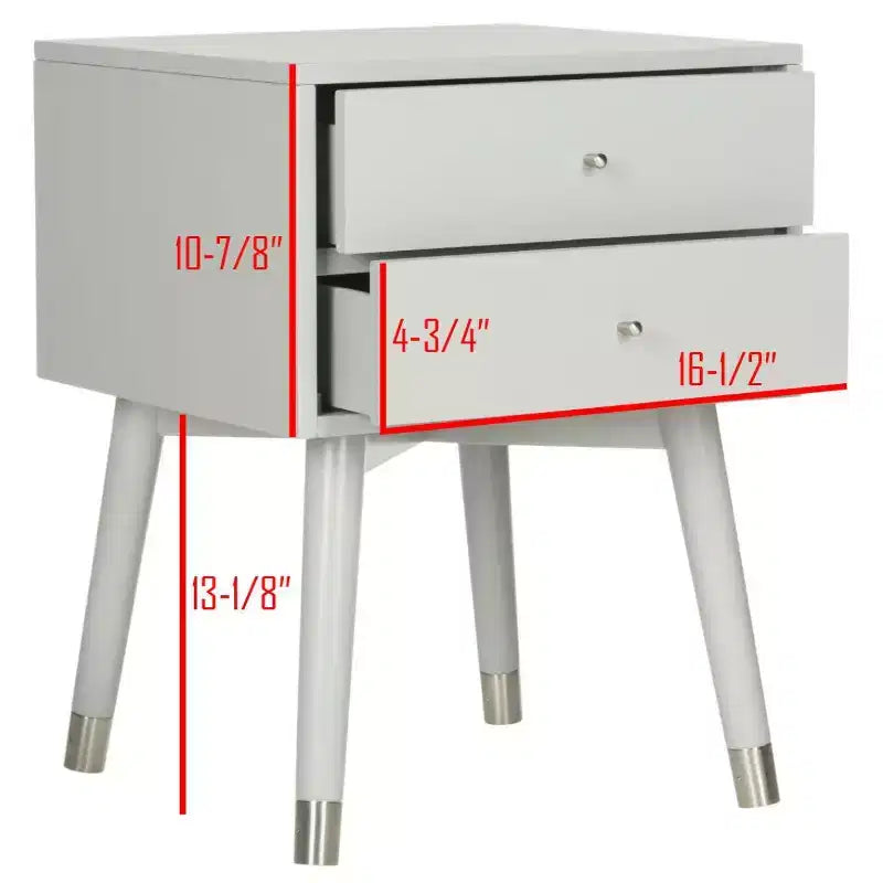 Lyla Retro Nightstand - FOX6234 - Safavieh Couture