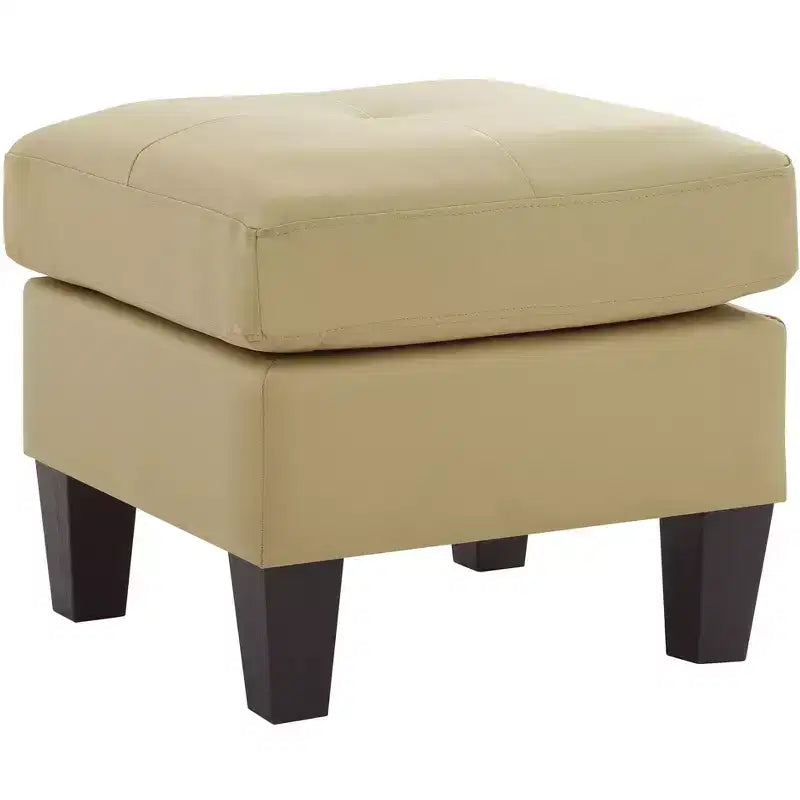 Passion Furniture Newbury Faux Leather Upholstered Ottoman