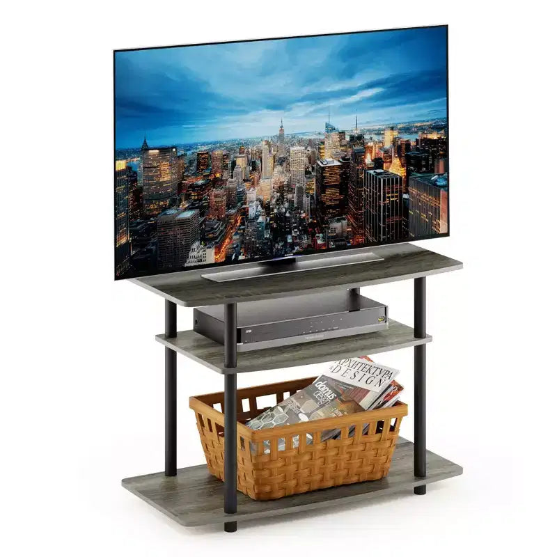 Furinno 3-Tier TV Stand Console Table Media Entertainment Center for TV's up to 32