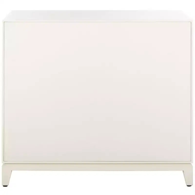Nigel 2 Door 1 Drawer Chest - CHS6600 - White/Brass - Safavieh