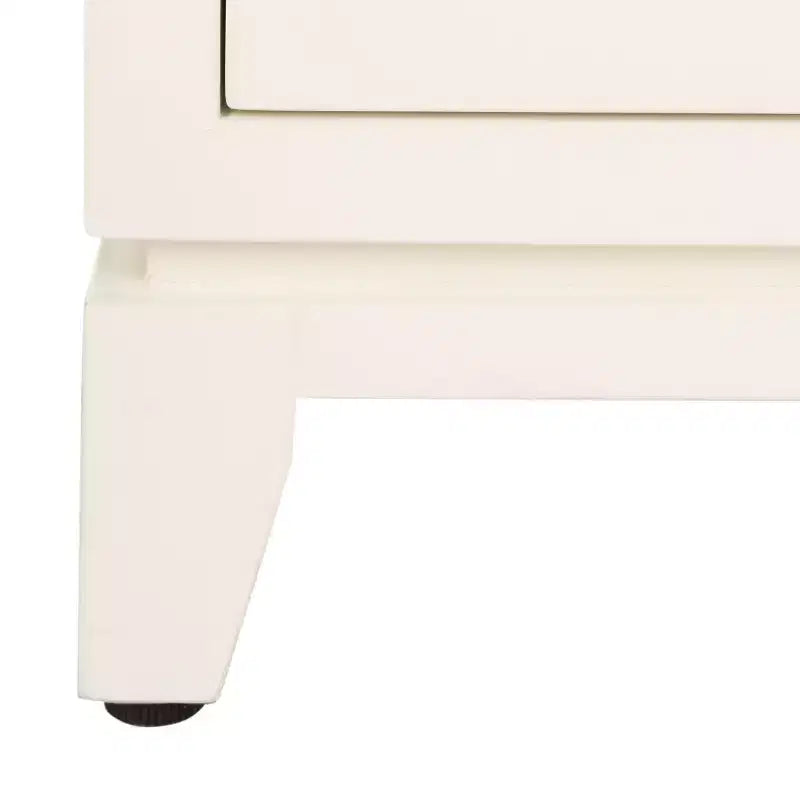 Nigel 2 Door 1 Drawer Chest - CHS6600 - White/Brass - Safavieh