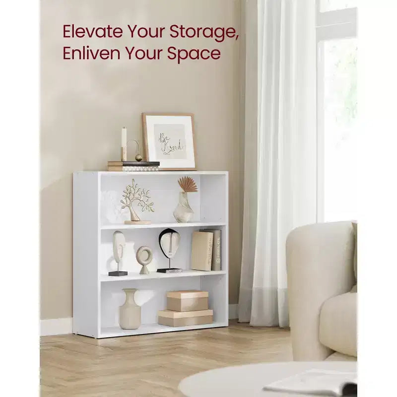VASAGLE 3/5-Tier Bookshelf, Open Bookcase with Adjustable Storage Shelves, Floor Standing Unit