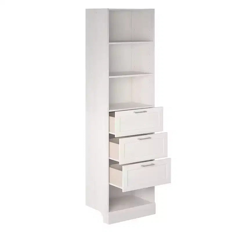 Ameriwood Home Elba 3 Drawer Modular Closet Unit, Ivory Oak