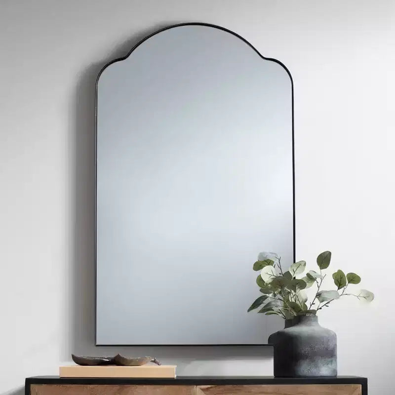 Uttermost Harlan Oil-Rubbed Bronze 22 x 36 Arch Top Wall Mirror