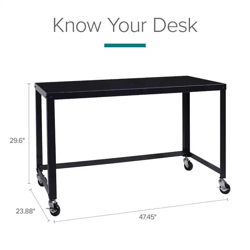 Space Solutions Mobile Desk Steel