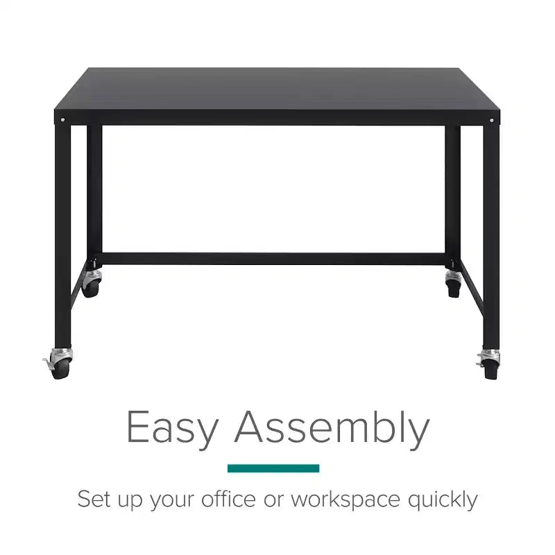 Space Solutions Mobile Desk Steel
