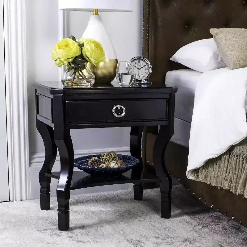 Alaia 1 Drawer Nightstand - FOX6275 - Safavieh Couture