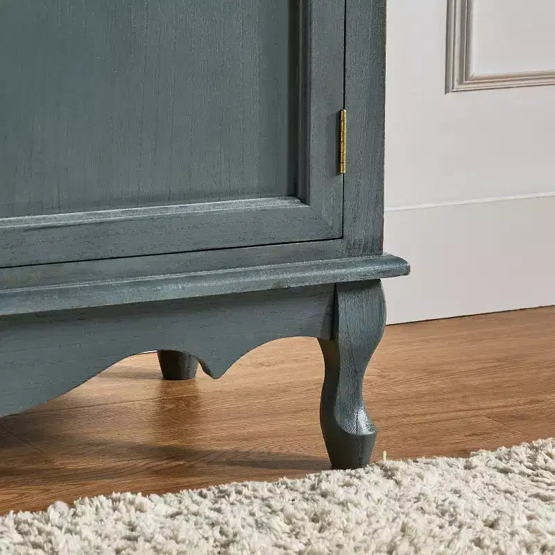 Hippe 34Tall-2 Door Farmhouse Style Accent Cabinet with Adjustable Legs Set of 2|Hulala Home