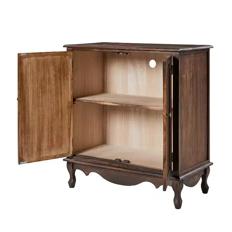 Hippe 34Tall-2 Door Farmhouse Style Accent Cabinet with Adjustable Legs Set of 2|Hulala Home