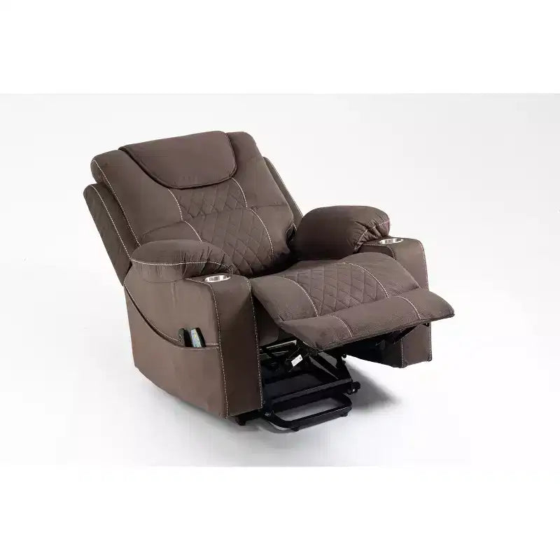 Leisure PU Leather/Velvet Electric Lift Chair, Relaxation Sofa Chair Electric Recliner for the Elderly - ModernLuxe