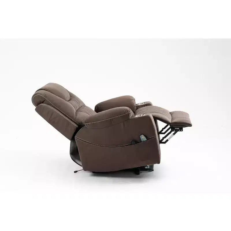 Leisure PU Leather/Velvet Electric Lift Chair, Relaxation Sofa Chair Electric Recliner for the Elderly - ModernLuxe