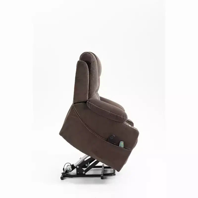 Leisure PU Leather/Velvet Electric Lift Chair, Relaxation Sofa Chair Electric Recliner for the Elderly - ModernLuxe