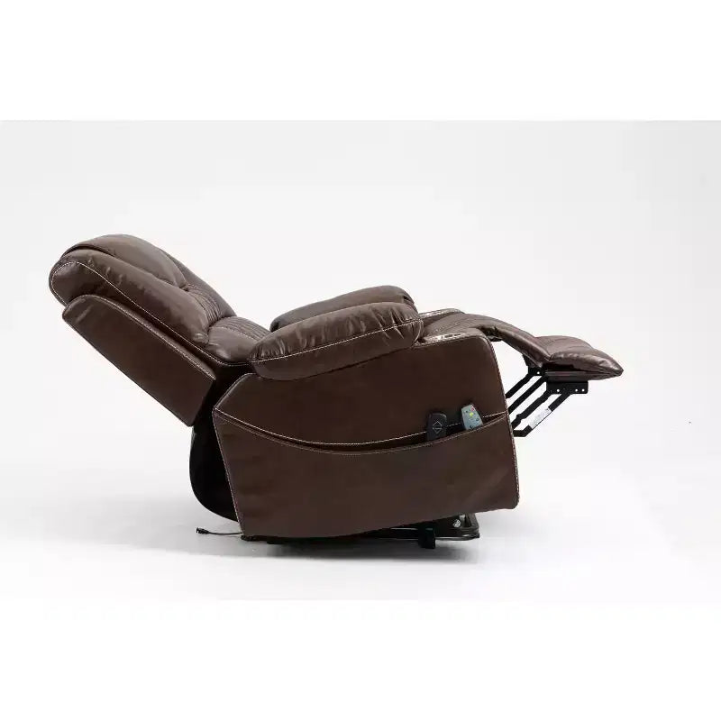 Leisure PU Leather/Velvet Electric Lift Chair, Relaxation Sofa Chair Electric Recliner for the Elderly - ModernLuxe