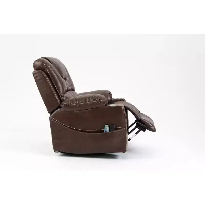 Leisure PU Leather/Velvet Electric Lift Chair, Relaxation Sofa Chair Electric Recliner for the Elderly - ModernLuxe