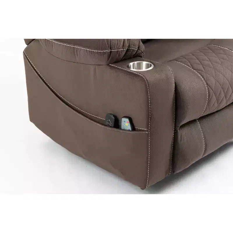 Leisure PU Leather/Velvet Electric Lift Chair, Relaxation Sofa Chair Electric Recliner for the Elderly - ModernLuxe