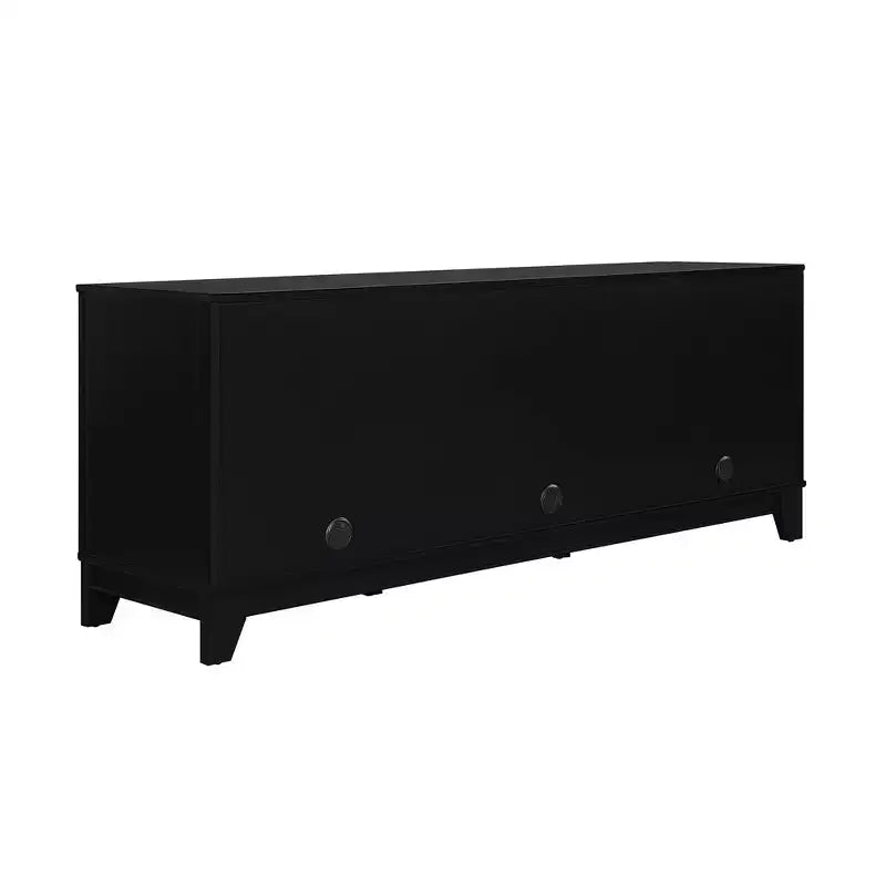 Sheridan Modern 6 Shelf Cane TV Stand for TVs up to 55" - Manhattan Comfort