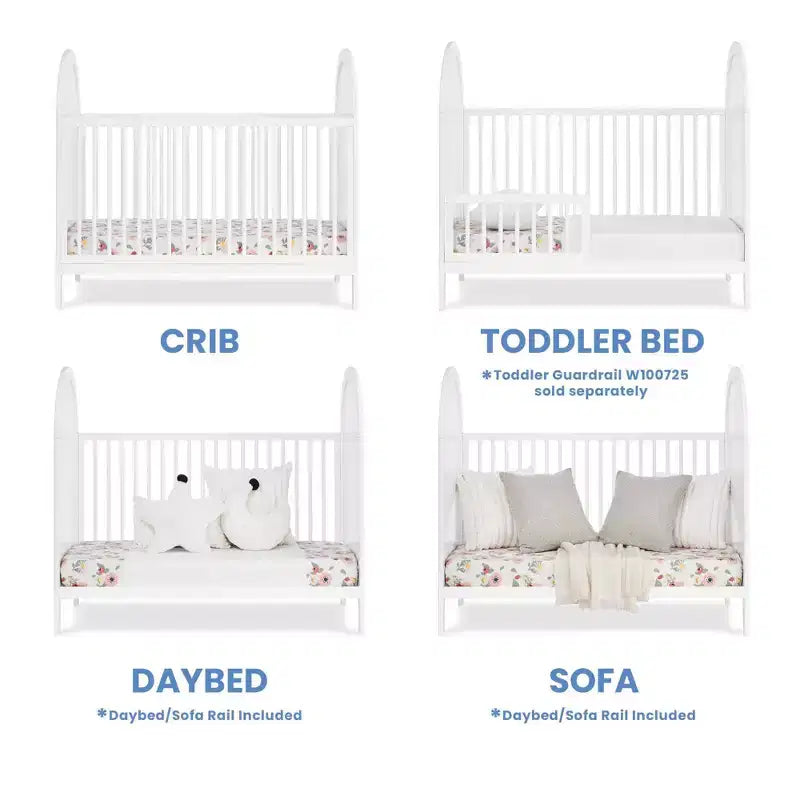 Delta Children Eloise 4-in-1 Convertible Crib - Greenguard Gold Certified