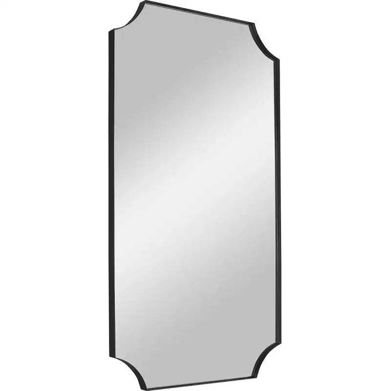 Uttermost Lennox Satin Black 22 1/4 x 40 1/4 Wall Mirror