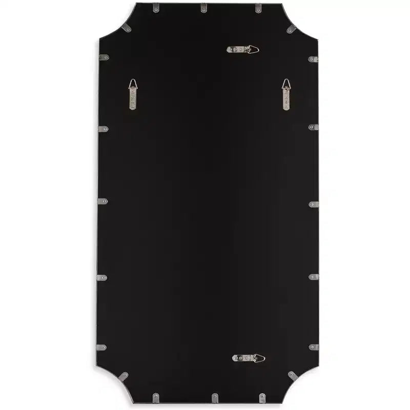 Uttermost Lennox Satin Black 22 1/4 x 40 1/4 Wall Mirror