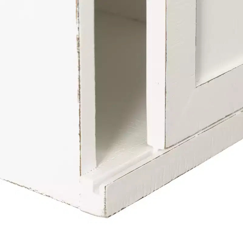 Kate and Laurel Cates Wood Floating Side Table with Cabinet