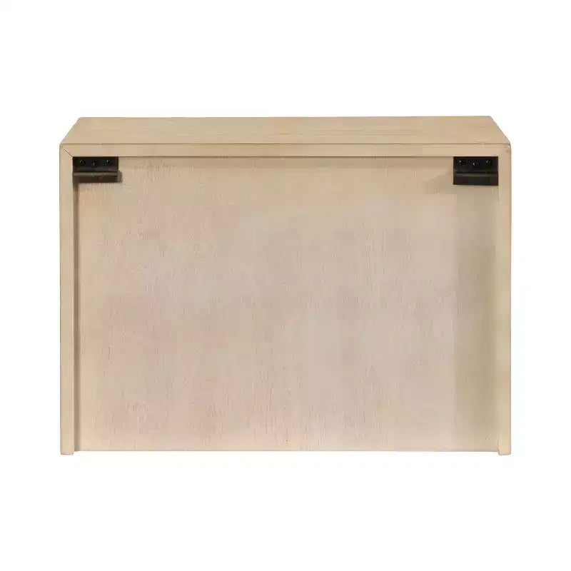 Kate and Laurel Cates Wood Floating Side Table with Cabinet