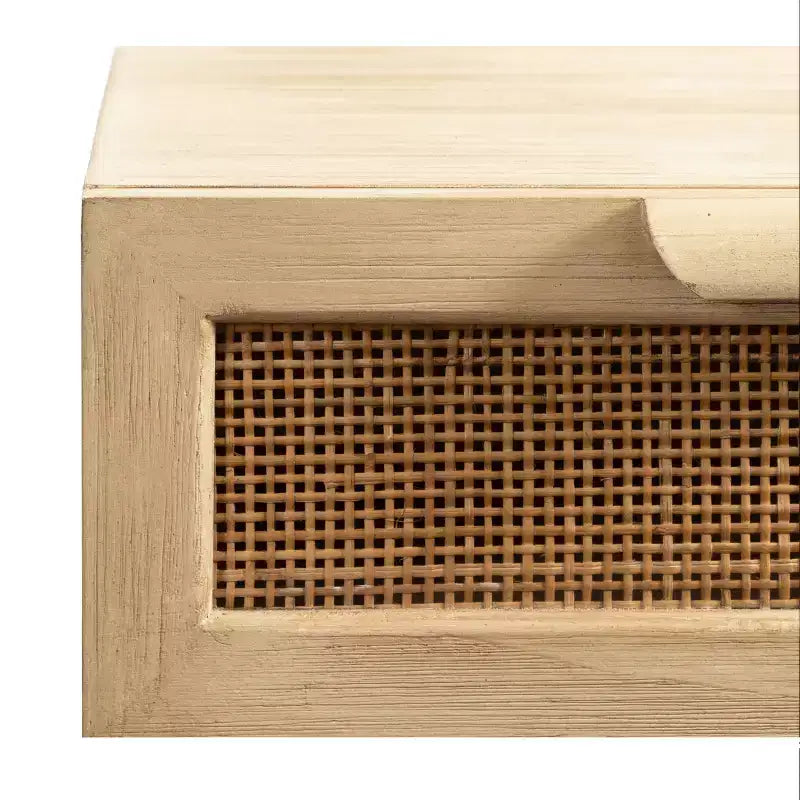 Kate and Laurel Ori Floating Side Table Rattan