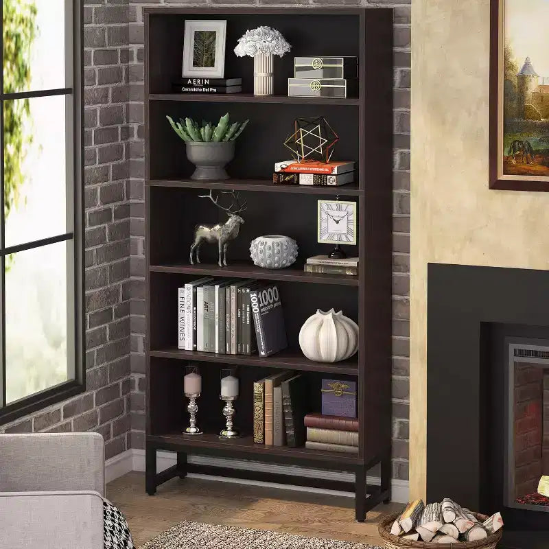 Lantine 70.8 Tall 5-tier Freestanding Bookshelf